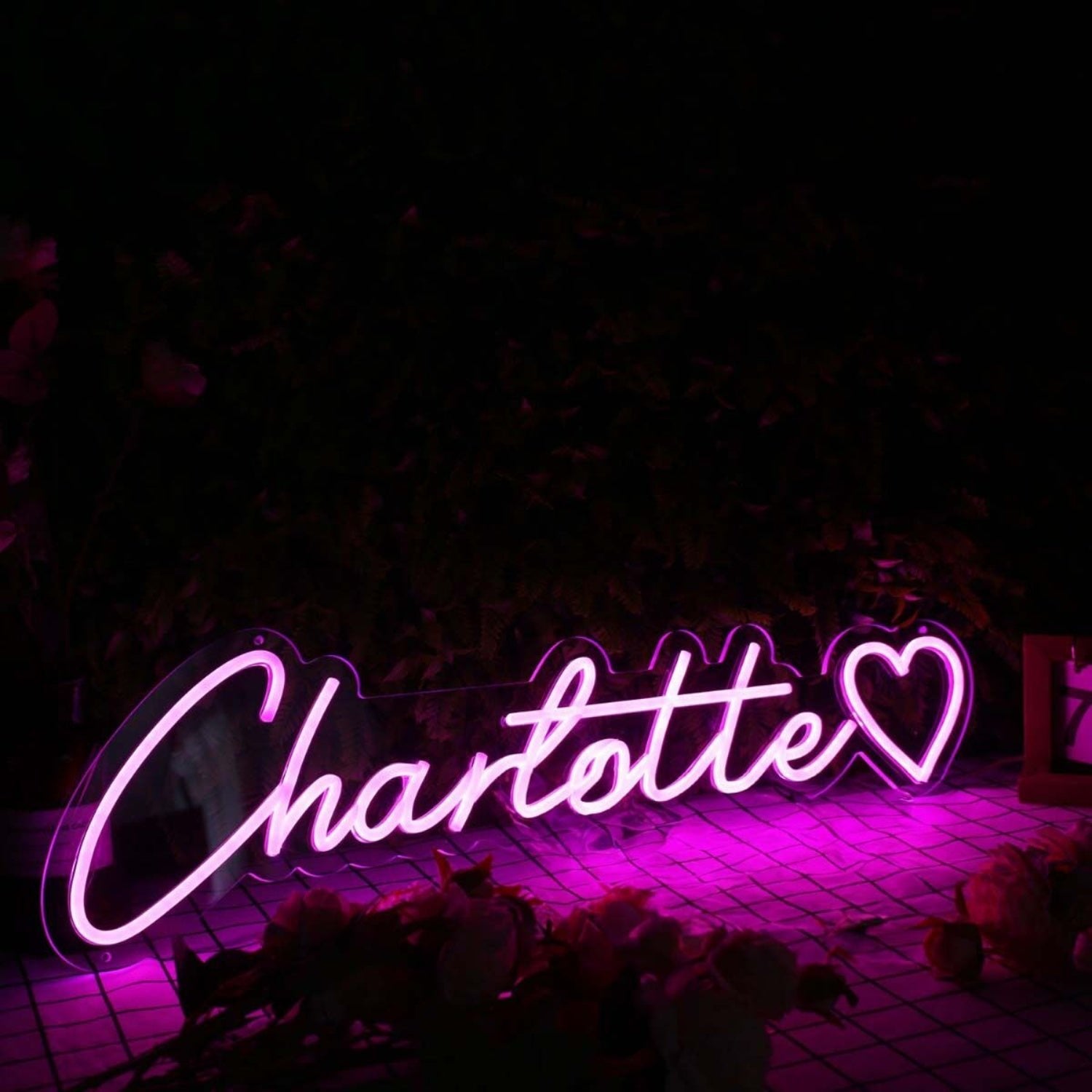 Charlotte Purple Led Neon Sign - Shineneon