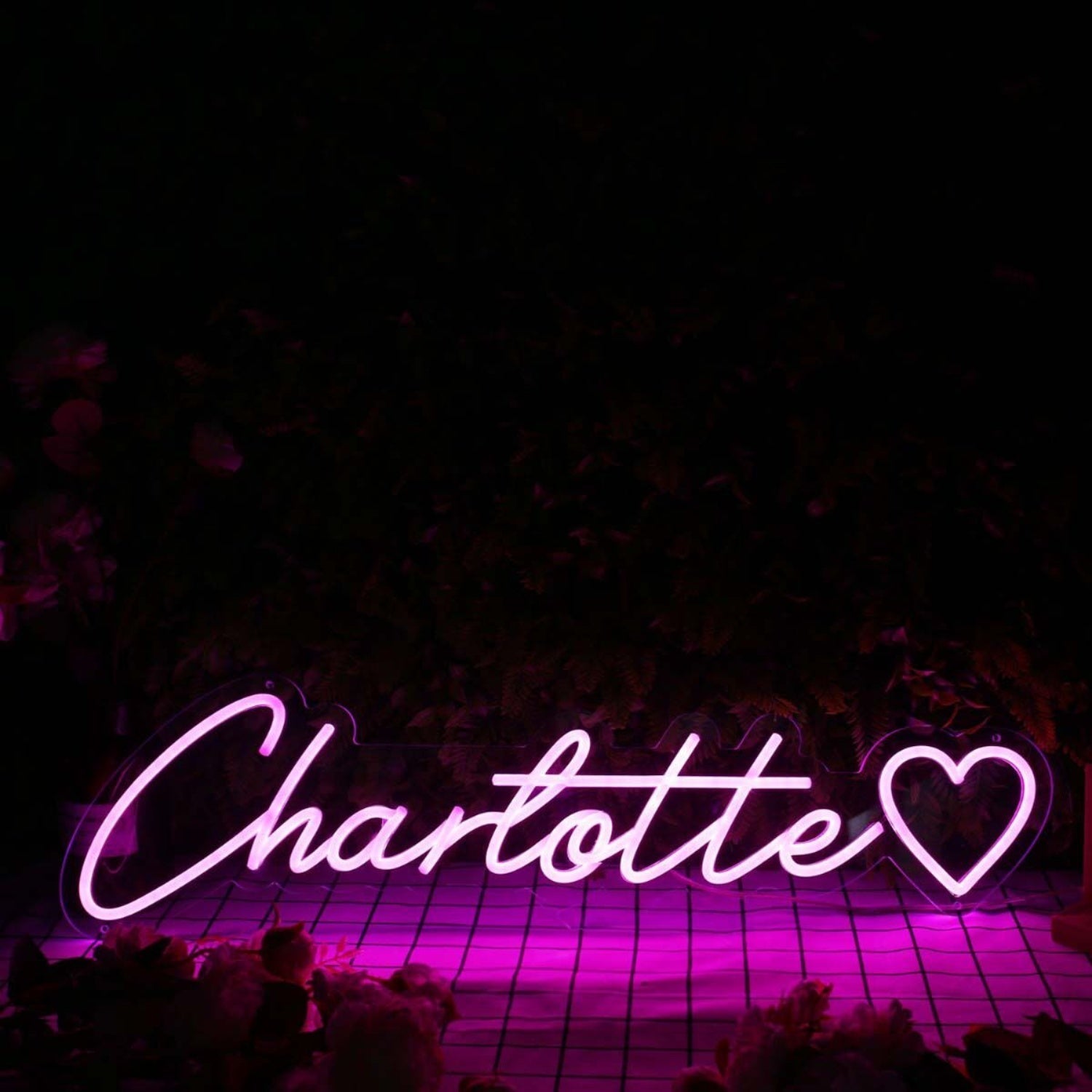 Charlotte Purple Led Neon Sign - Shineneon