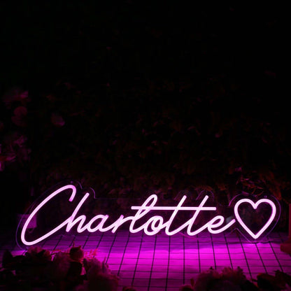 Chartotte Pink Led Neon Sign - Shineneon