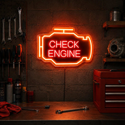 Check Engine Icon LED Neon Sign - Shineneon