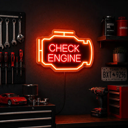 Check Engine Icon LED Neon Sign - Shineneon