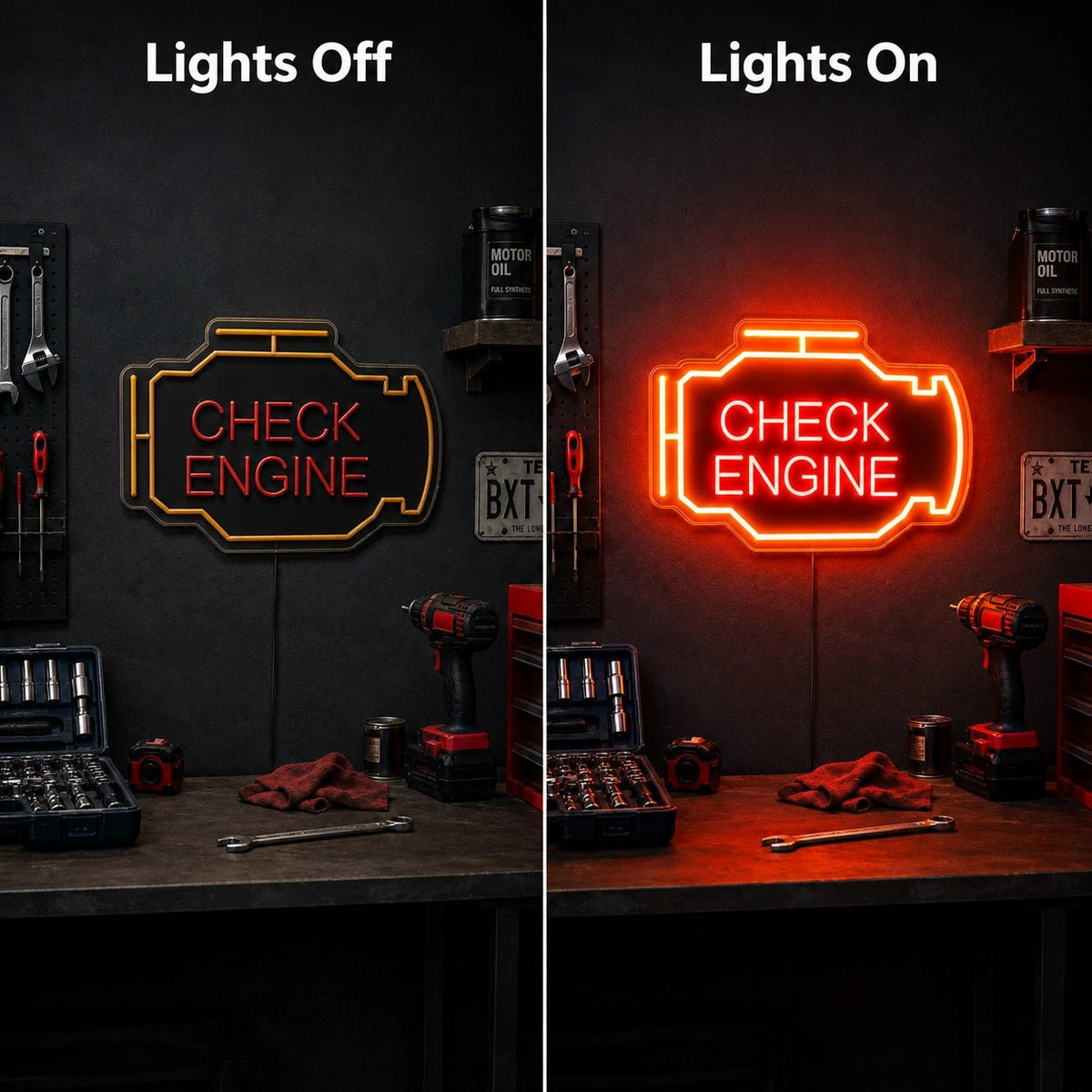 Check Engine Icon LED Neon Sign - Shineneon