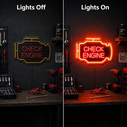 Check Engine Icon LED Neon Sign - Shineneon