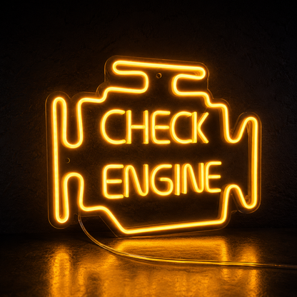Check Engine LED Neon Sign - 02 High-Converting Product Image
