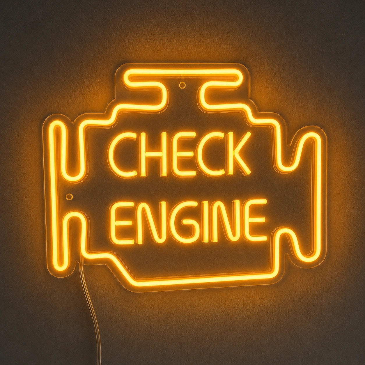 Check Engine Neon Sign Wall Art LED Neon Sign main product image