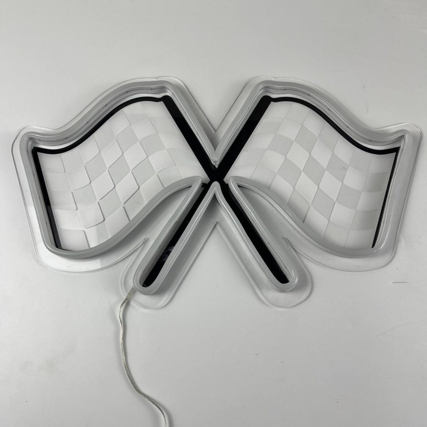 Checkered Flag Decal Printed Neon Light | Shineneon