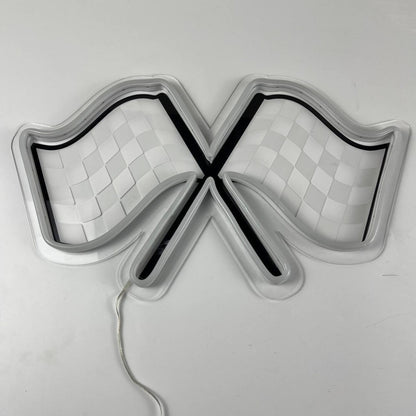 Checkered Flag Decal Printed Neon Light | Shineneon