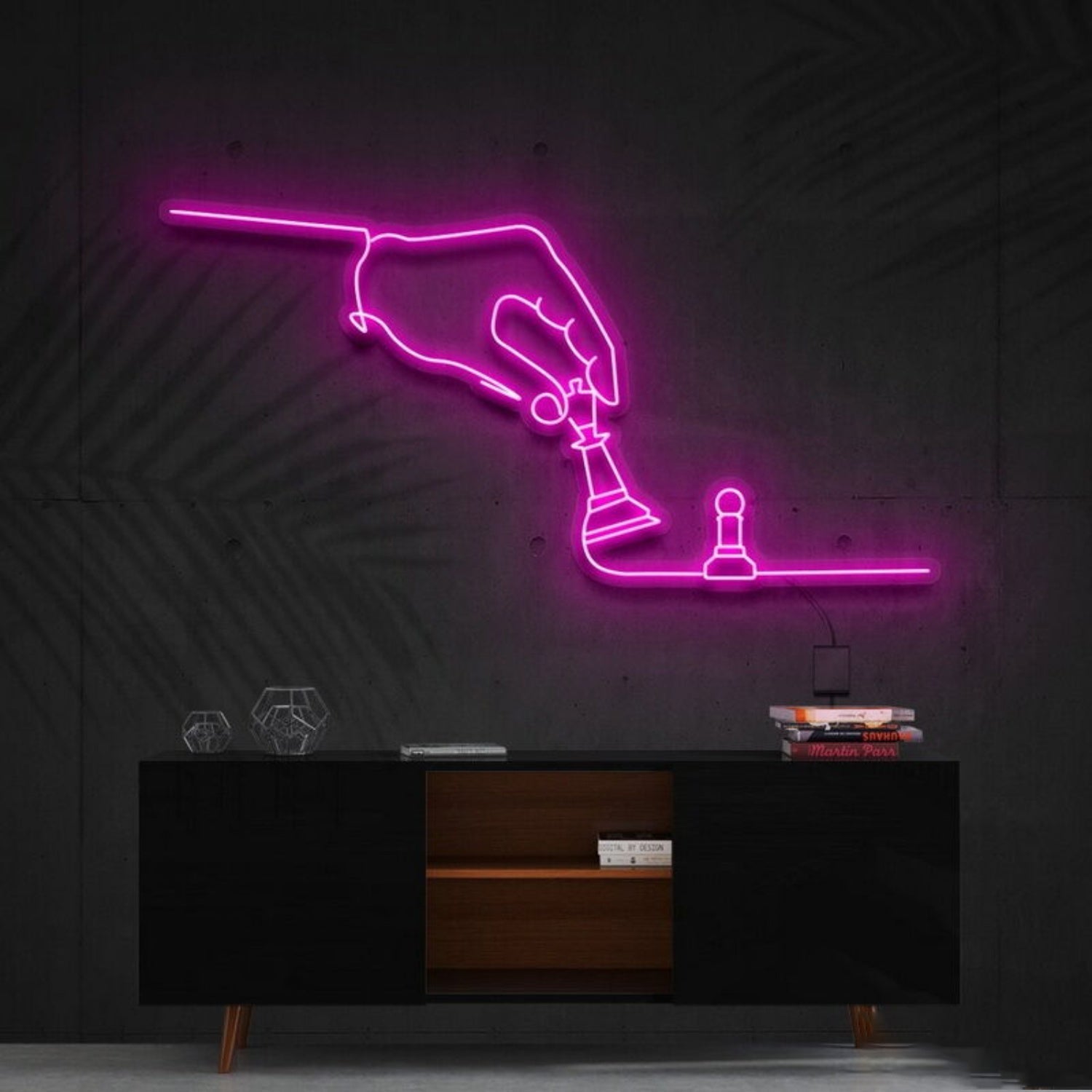Checkmate Led Neon Sign Fchess And Game Lovers - Shineneon