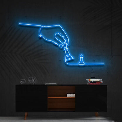 Checkmate Led Neon Sign Fchess And Game Lovers | Shineneon