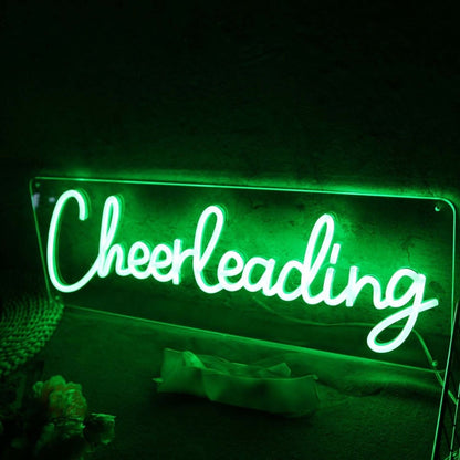 Cheer Leading Green Led Neon Sign - Shineneon
