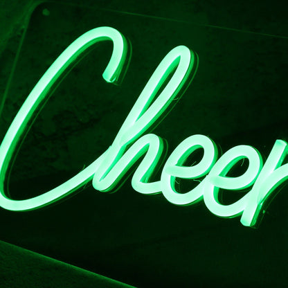 Cheer Leading Green Led Neon Sign - Shineneon