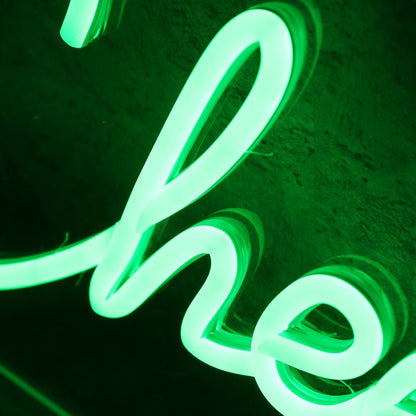 Cheer Leading Green Led Neon Sign - Shineneon