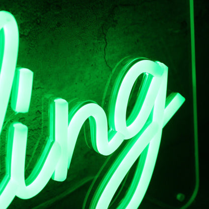 Cheer Leading Green Led Neon Sign - Shineneon