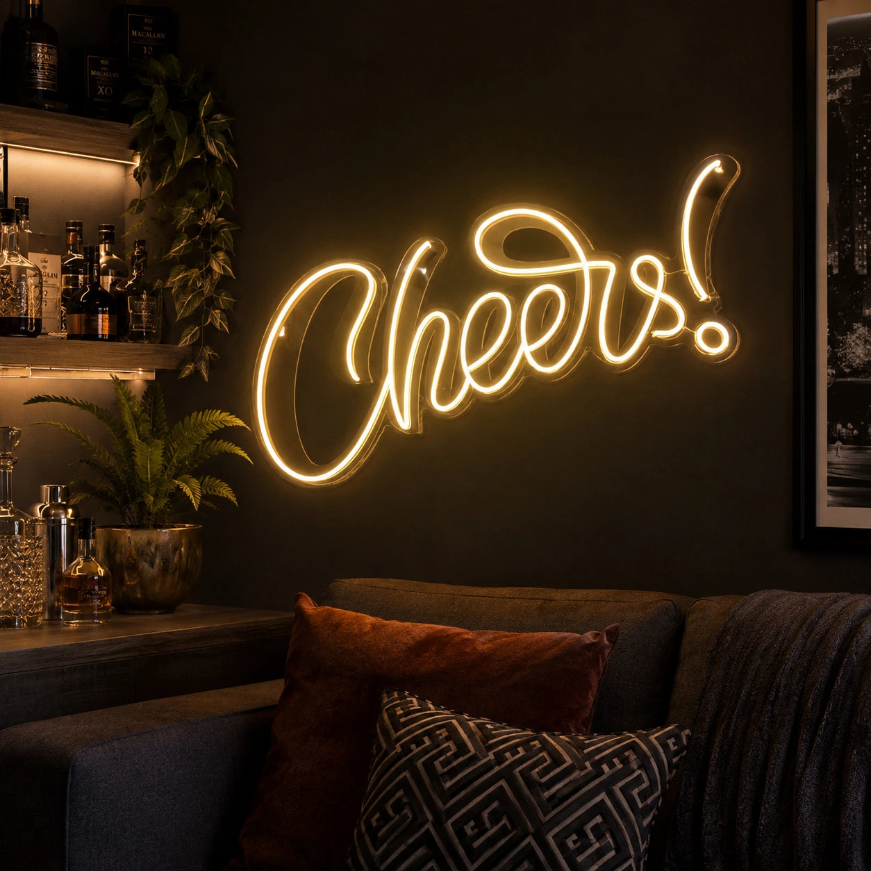 Cheers Bar LED Neon Sign - 03 Real Lifestyle Scene