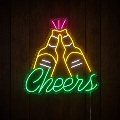 Cheers Beer Bottles Neon Sign LED Neon Sign main product image