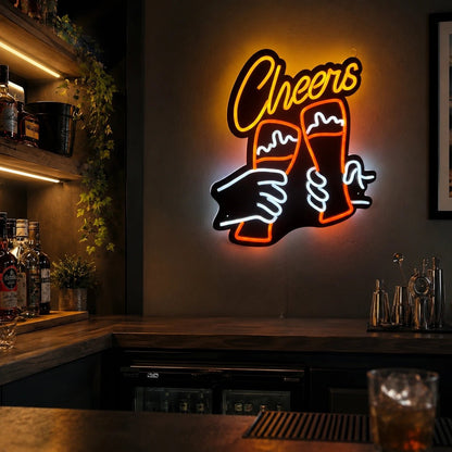 Cheers Beer Glasses LED Neon Sign - Shineneon