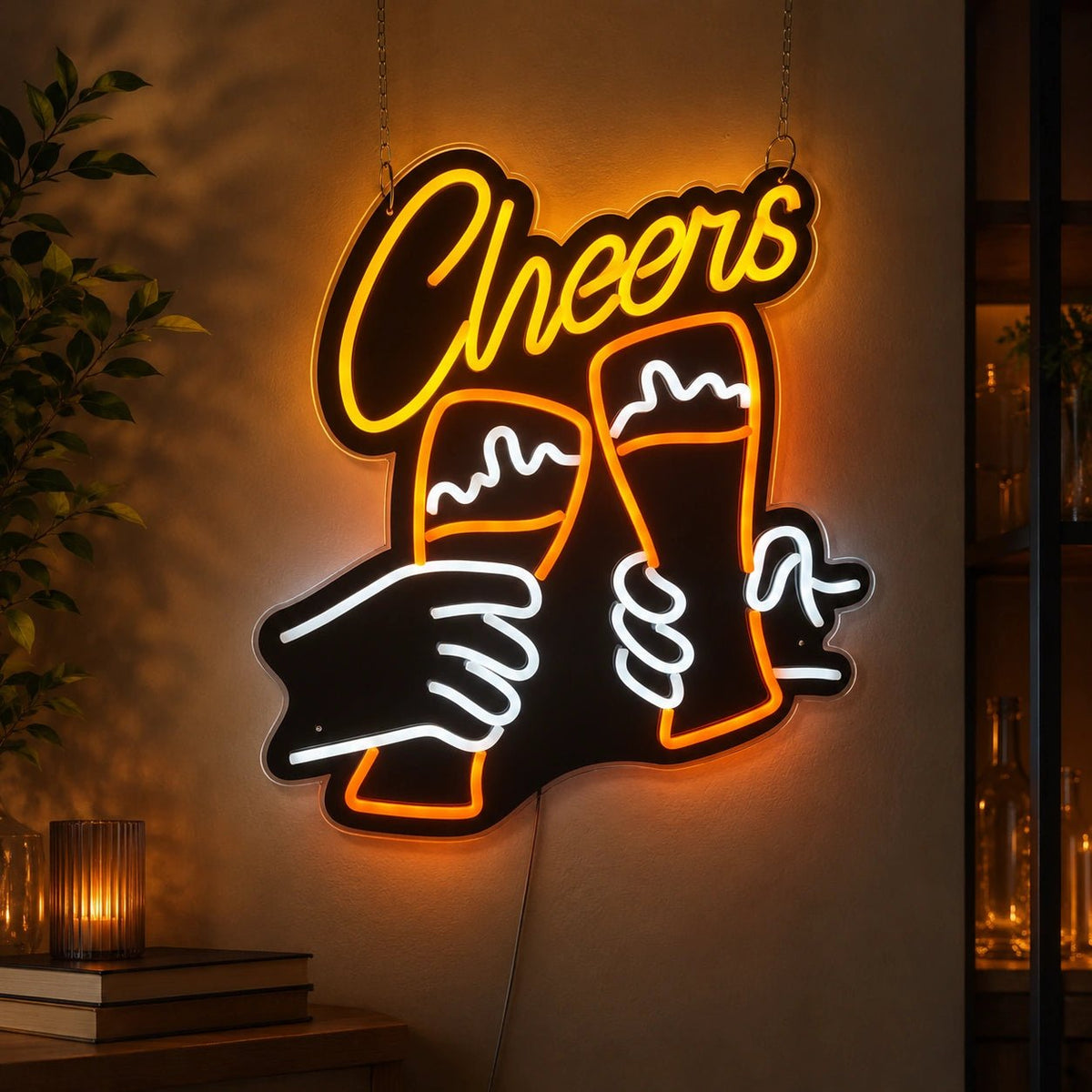 Cheers Beer Glasses LED Neon Sign - Shineneon