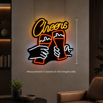 Cheers Beer Glasses LED Neon Sign - Shineneon