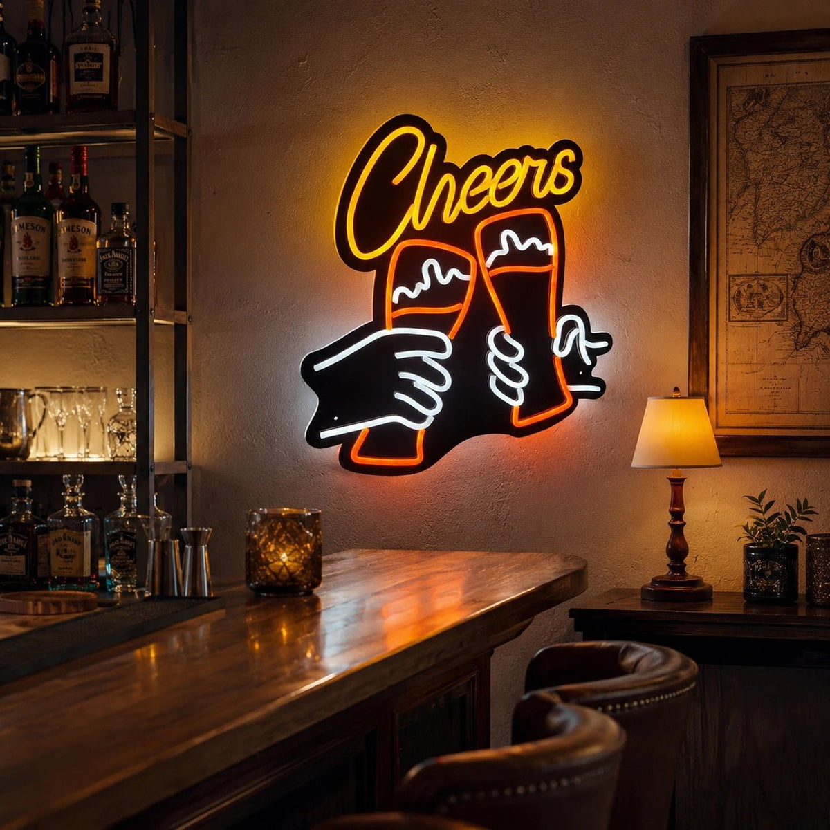 Cheers Beer Glasses LED Neon Sign - Shineneon