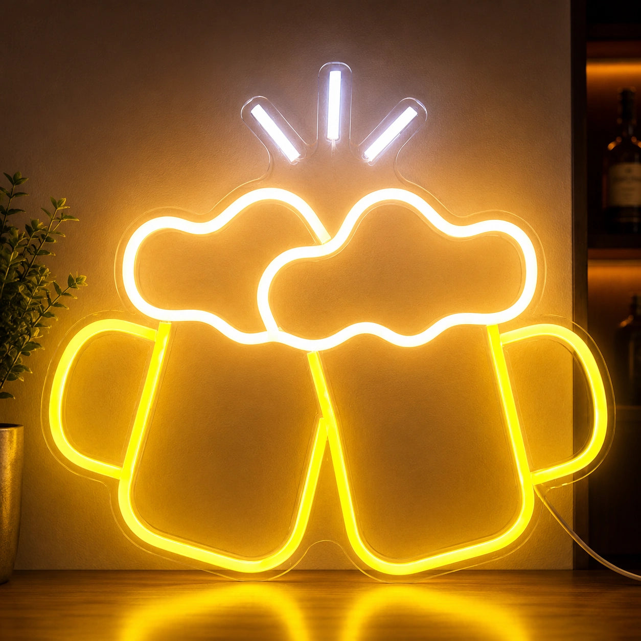 Cheers Beer Mugs Neon Sign LED Neon Sign high-converting product image