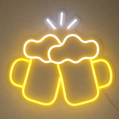Cheers Beer Mugs Neon Sign LED Neon Sign main product image