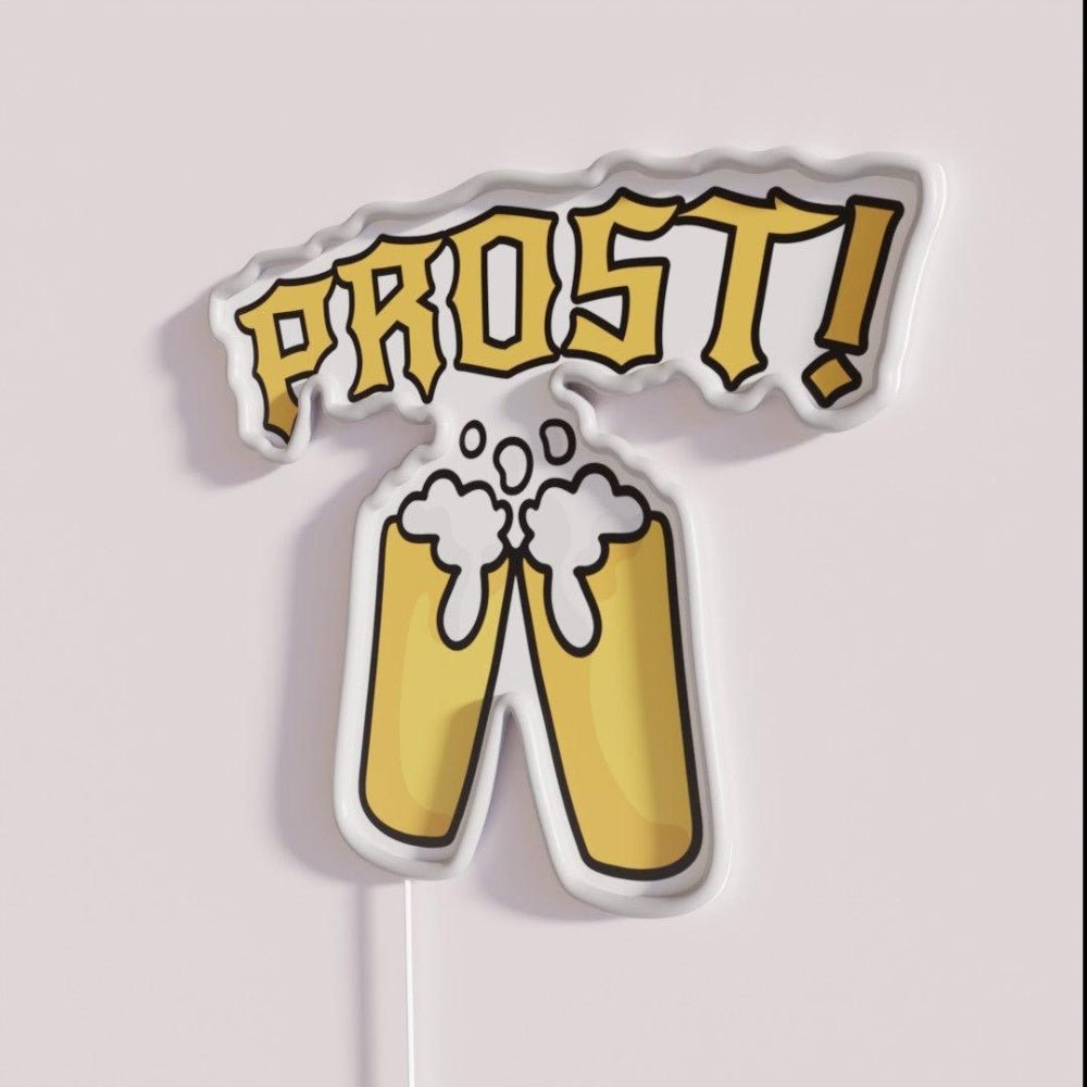 Cheers Beer Oktoberfest Prost Rgb Led Neon Sign - Shineneon