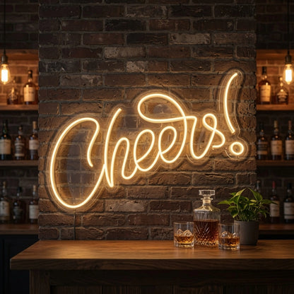 Cheers Business LED Neon Sign - 03 Real Lifestyle Scene