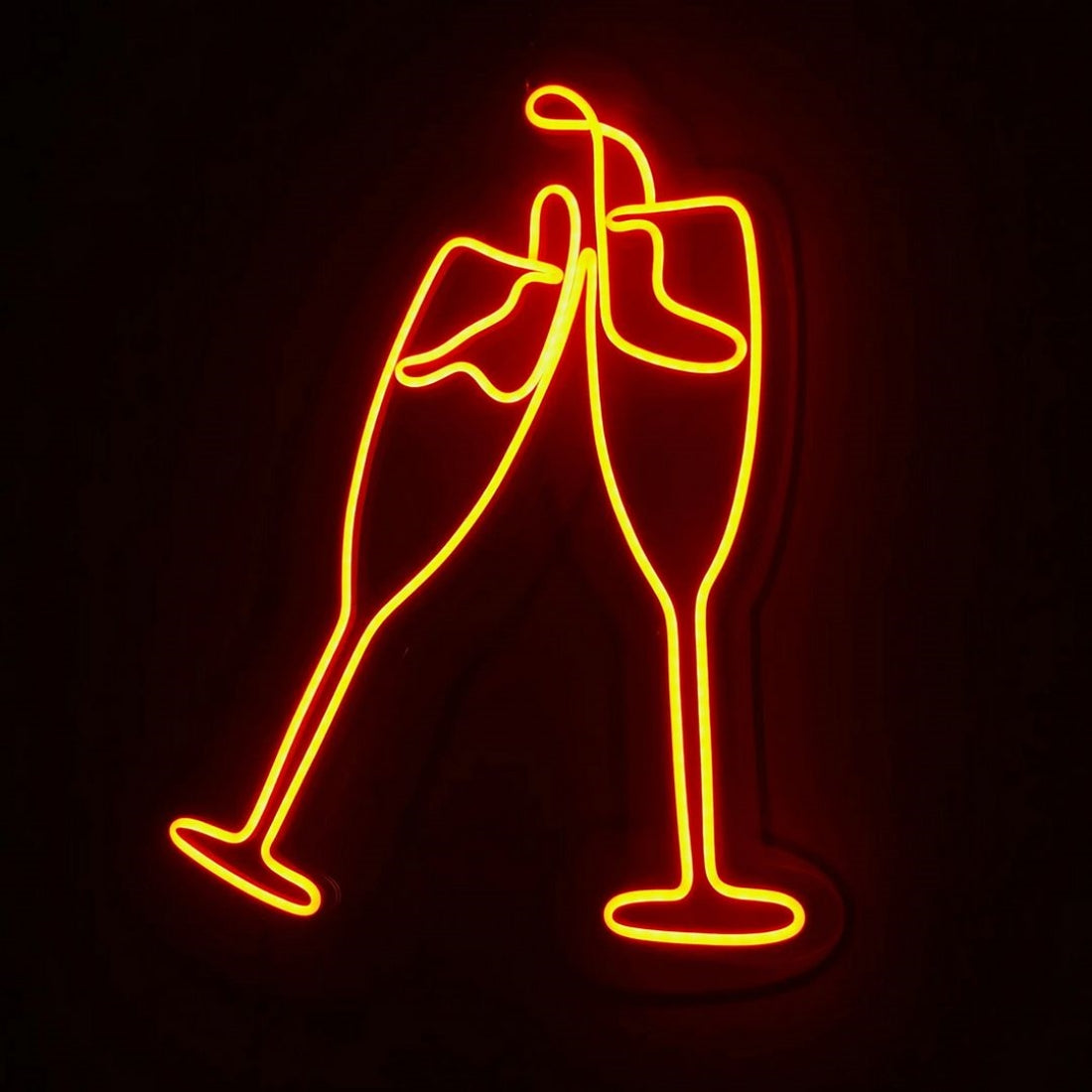 Cheers Champagne Led Sign Business Neon Signs Wall Art