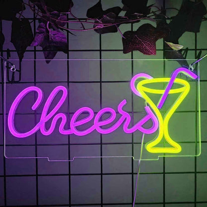 Cheers Cocktail Led Bar Neon Sign | Shineneon