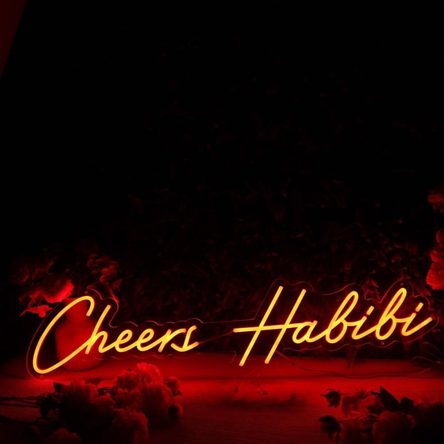 Cheers Habibi Red Led Neon Sign - Shineneon