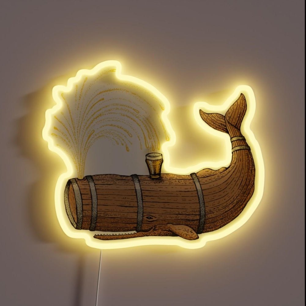 Cheers Keg Whale Rgb Led Neon Sign - Shineneon