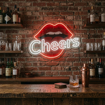 Cheers LED Neon Sign Home Decor - 03 Real Lifestyle Scene