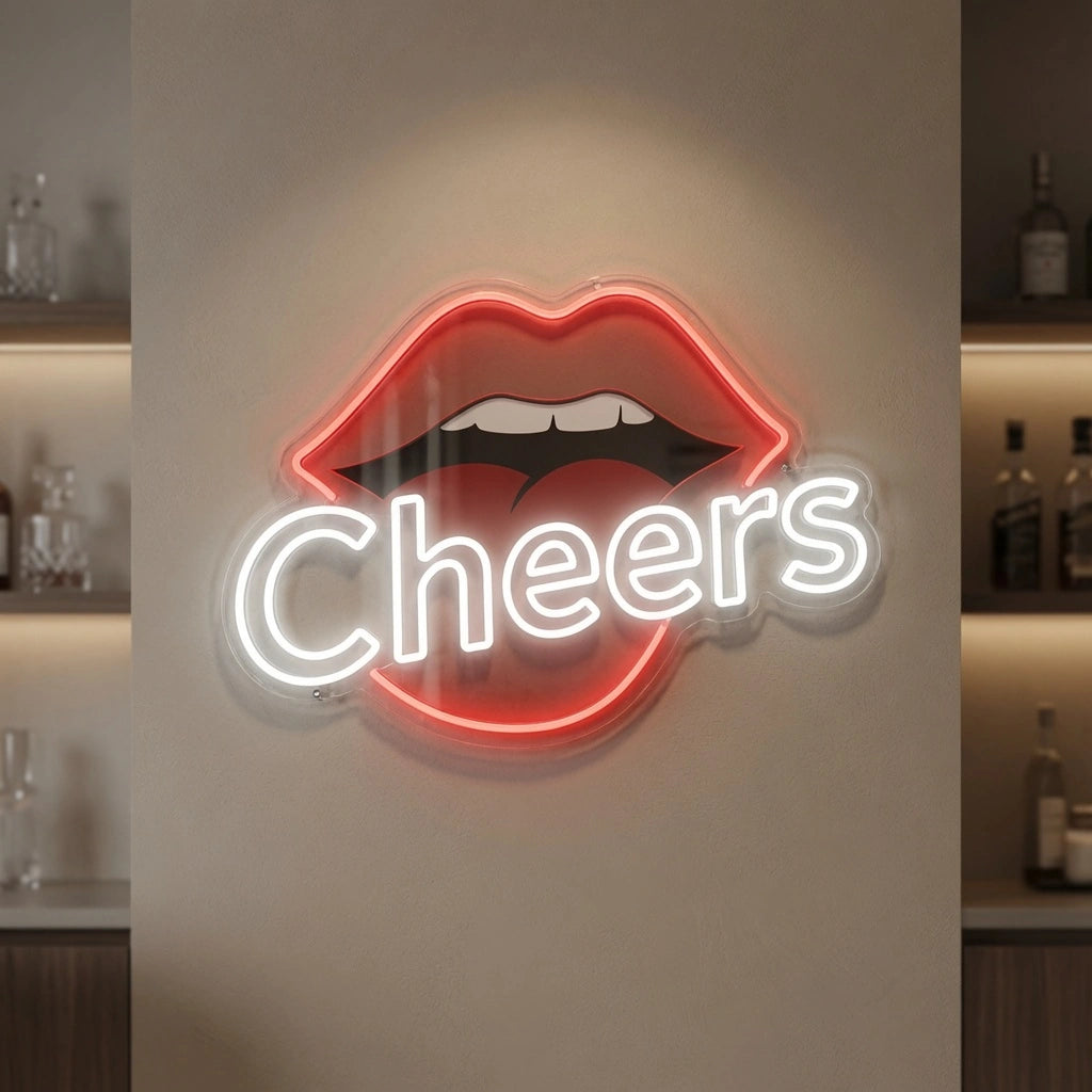 Cheers LED Neon Sign Home Decor - 04 Size Image