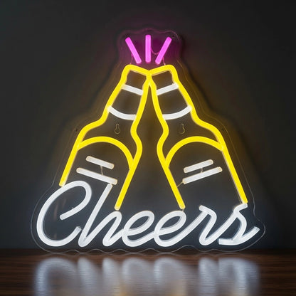 Cheers LED Neon Sign Wall Decor - 01 Original Product Image
