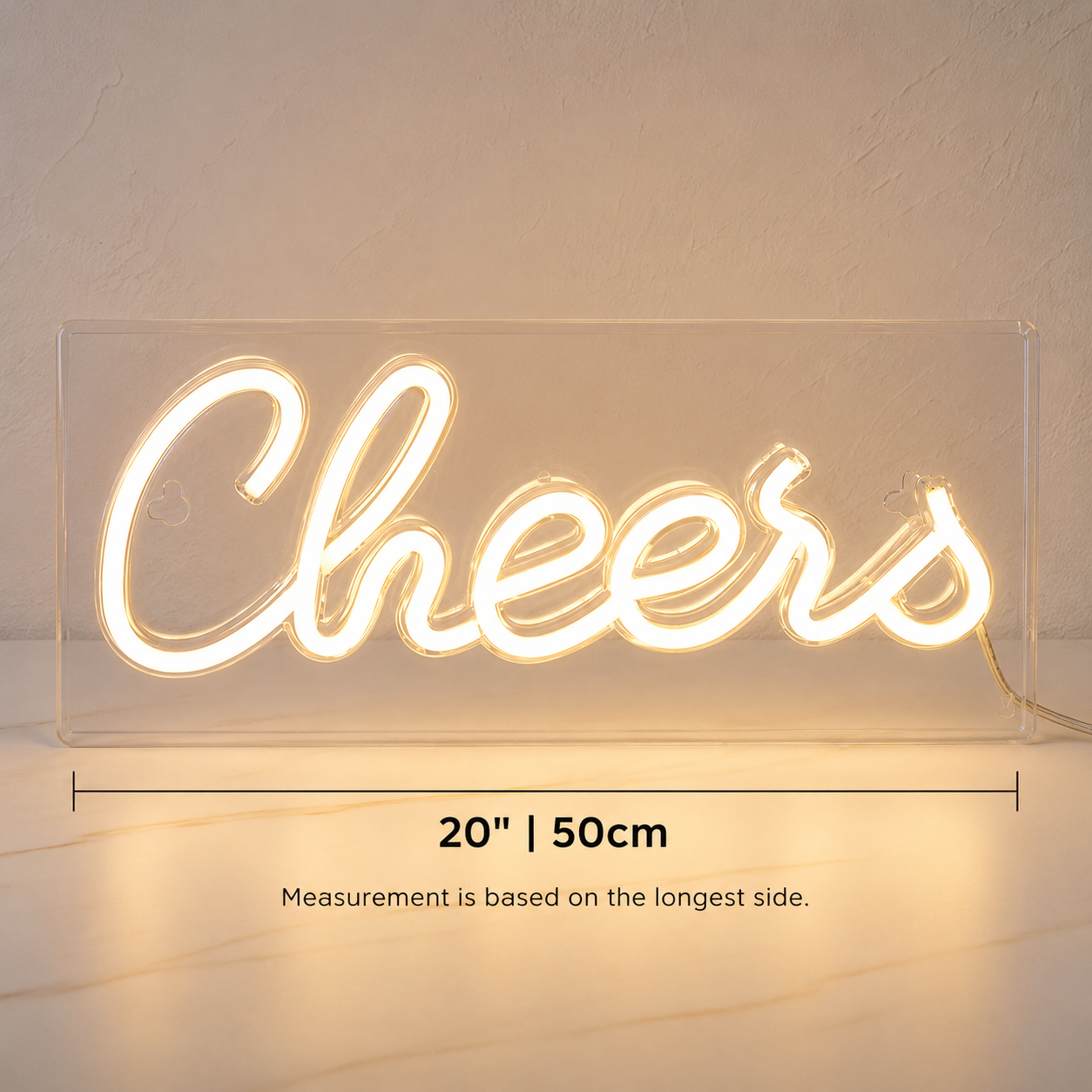 Cheers LED Neon Sign Wall Neon Sign - 04 Size Image
