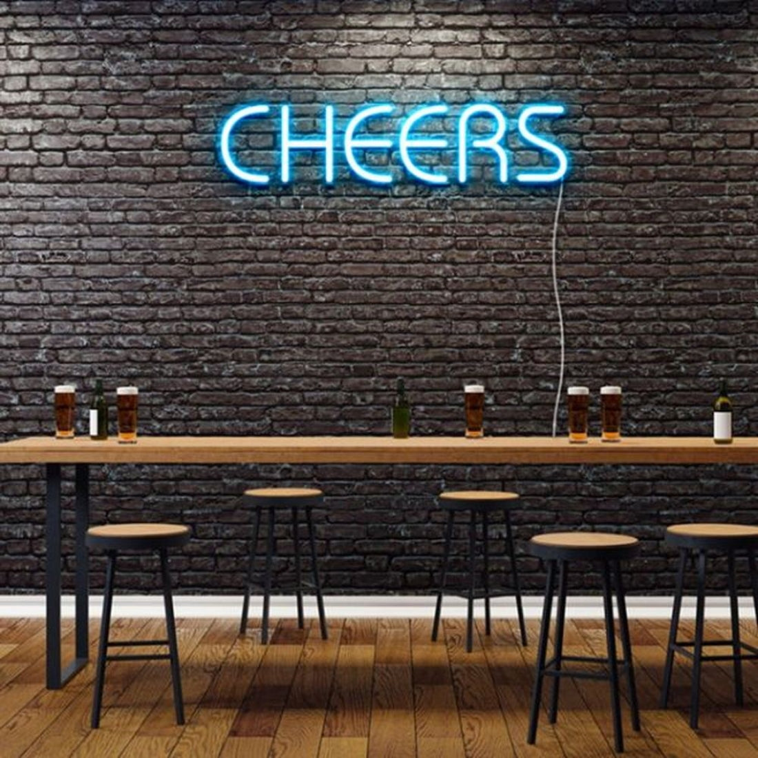 Cheers Led Sign Business Neon Signs Wall Decor