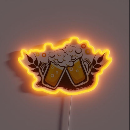 Cheers Lets Drink Rgb Led Neon Sign - Shineneon