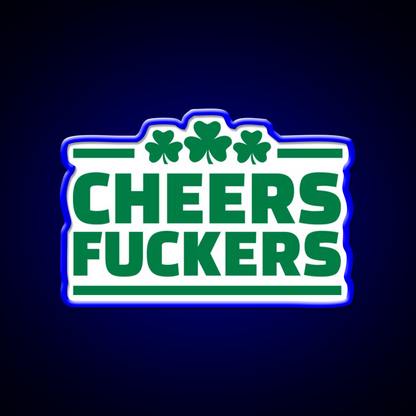 Cheers Lovers Irish Shamrock Beer Bar Decor Led Neon Sign Rgb Color - LED neon sign view 5