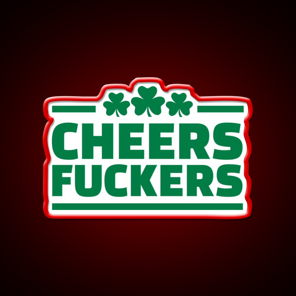 Cheers Lovers Irish Shamrock Beer Bar Decor Led Neon Sign Rgb Color - LED neon sign view 10