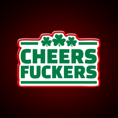 Cheers Lovers Irish Shamrock Beer Bar Decor Led Neon Sign Rgb Color - LED neon sign view 10