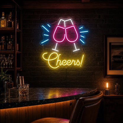 Cheers Man Cave LED Neon Sign - Shineneon