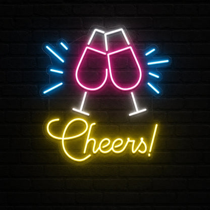 Cheers Man Cave LED Neon Sign Home Garage Wall Decoration main product image