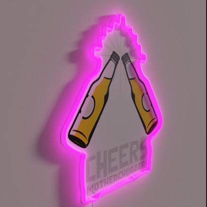 Cheers Motherchugger Rgb Led Neon Sign - Shineneon