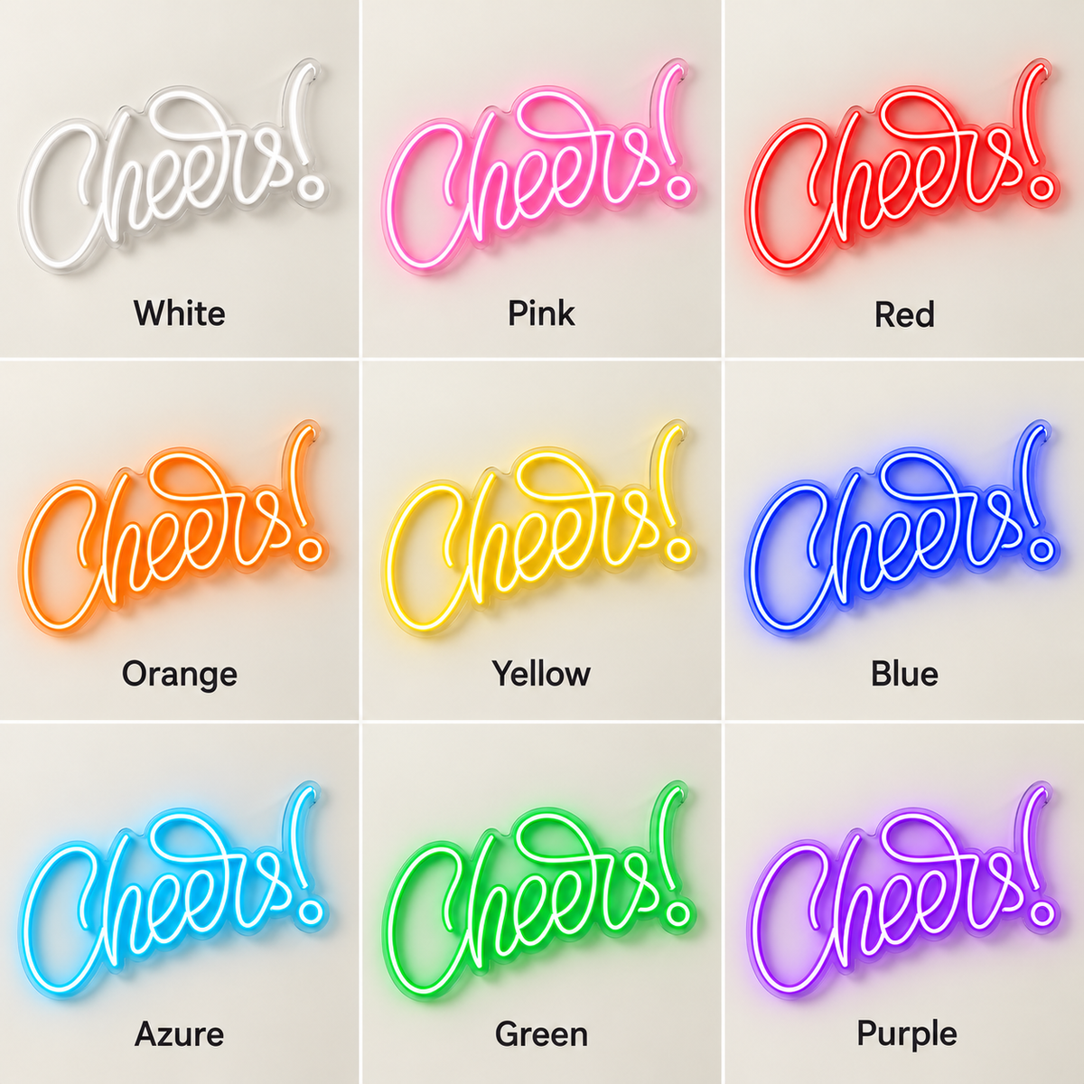 Cheers LED Neon Sign