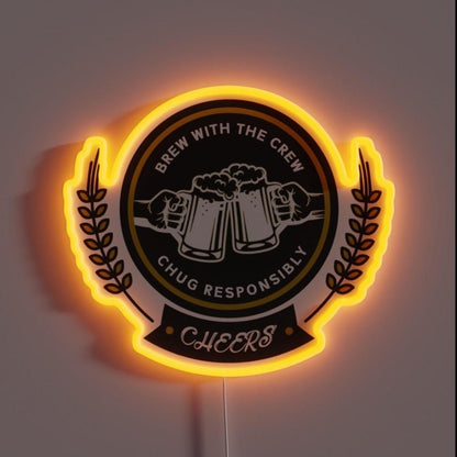 Cheers Rgb Led Neon Sign Bar Uv Wall Decor - Shineneon