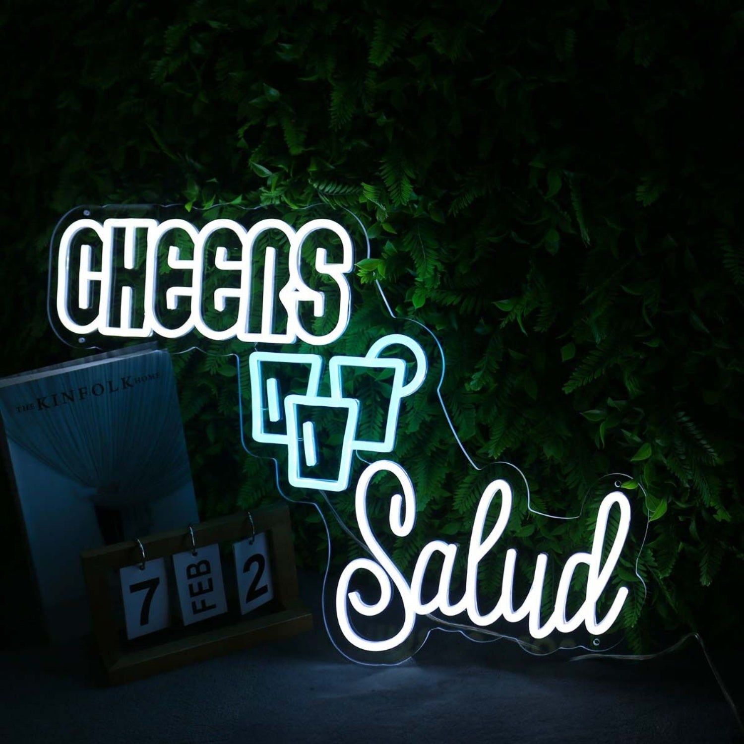 Cheers Salud White Custom Neon Sign | Shineneon