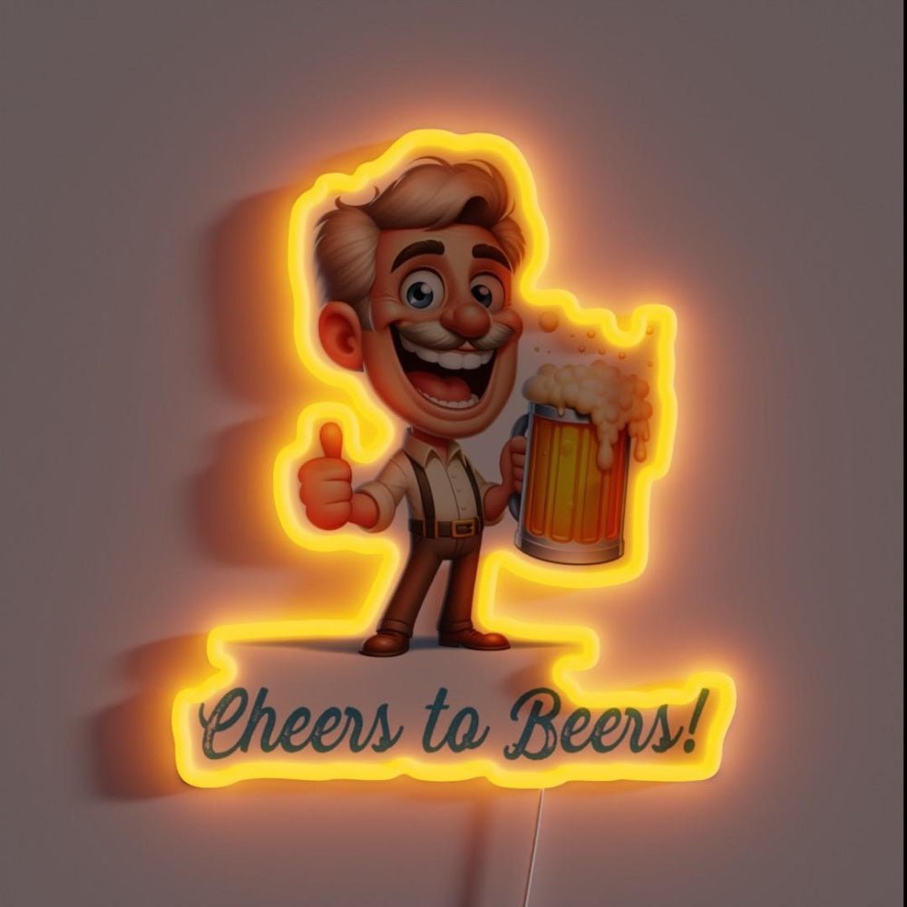 Cheers To Beers Rgb Led Neon Sign - Shineneon