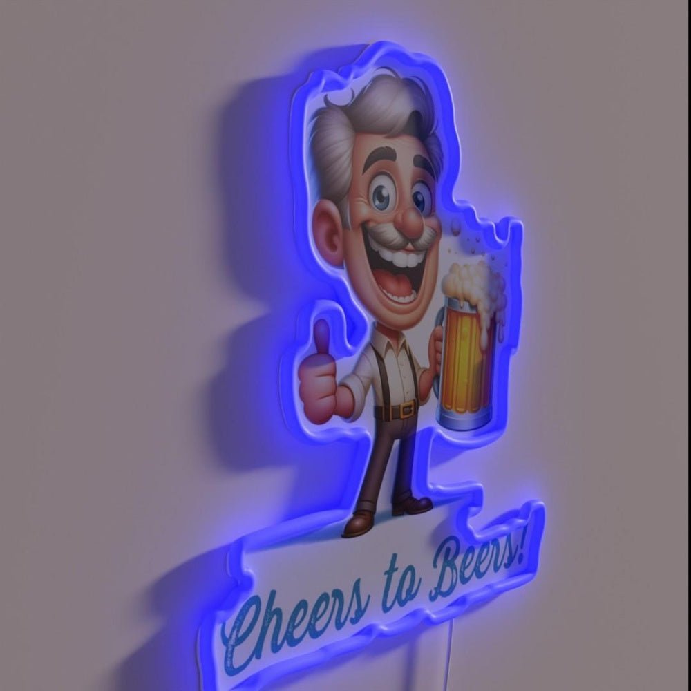Cheers To Beers Rgb Led Neon Sign - Shineneon