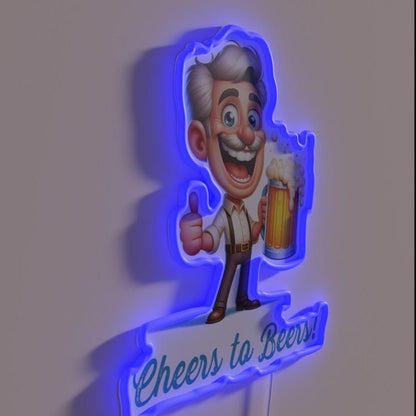 Cheers To Beers Rgb Led Neon Sign - Shineneon