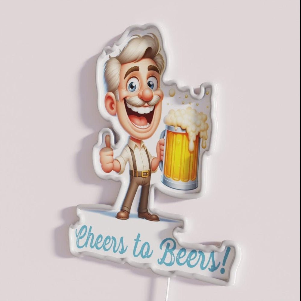 Cheers To Beers Rgb Led Neon Sign - Shineneon